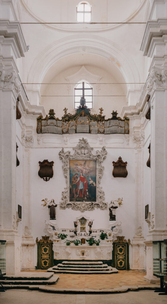 Museo delle civiltà preclassiche interni chiesa interior design Ostuni - Studio archRodio
