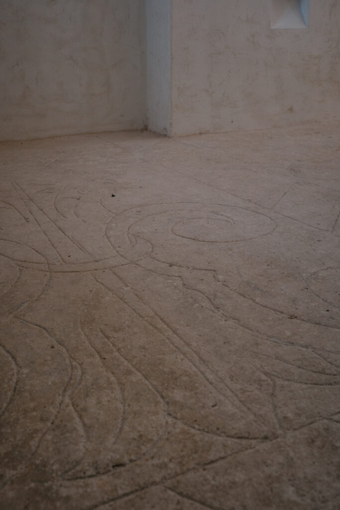 Museo delle civiltà preclassiche decoro pavimento pietra interior design Ostuni - Studio archRodio