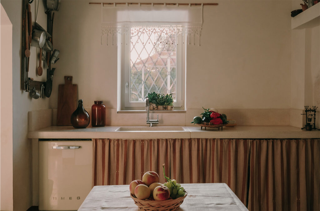 Masseria Cantrapa cucina post lavori interior design Ostuni - Studio archRodio
