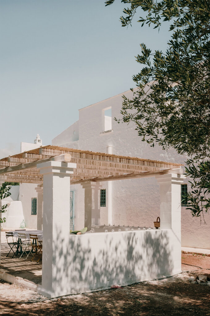 Masseria Cantrapa giardino post lavori interior design Ostuni - Studio archRodio