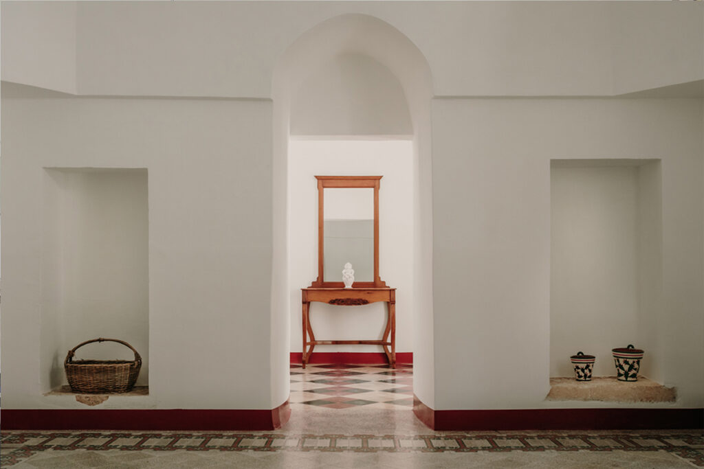 Masseria Cantrapa soggiorno post lavori interior design Ostuni - Studio archRodio